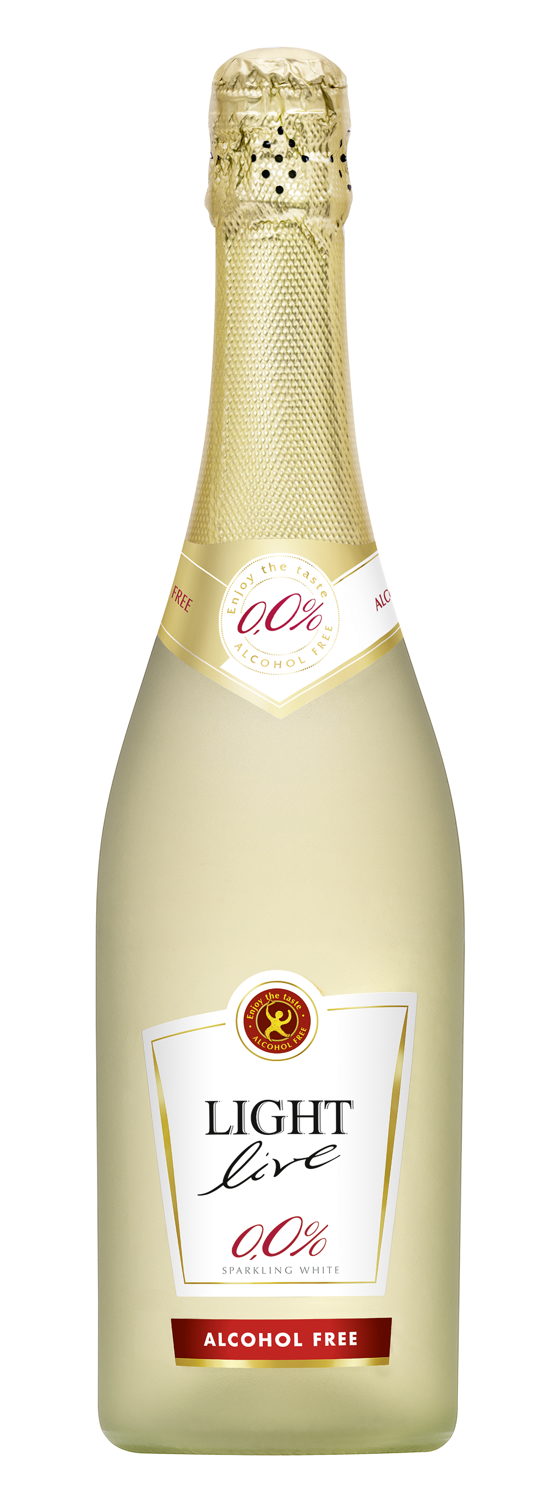 Foto: Abbildung zeigt das Produkt LIGHT live Sparkling WHITE 0,0%