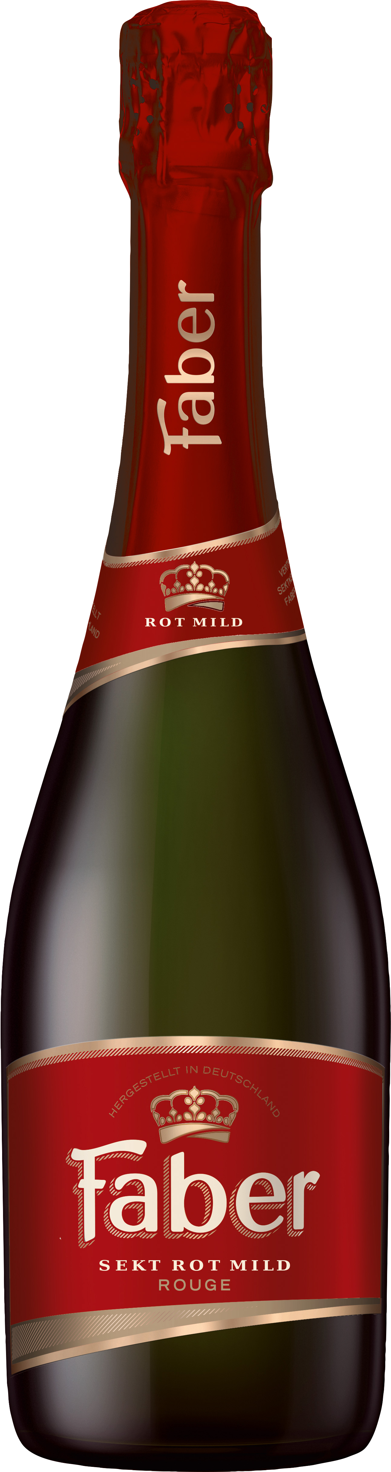 Bild: Abbildung zeigt das Produkt Faber Sekt rot mild